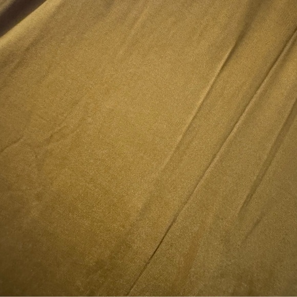 Anthro Maeve Shiloh Boho Retro Wide-Leg Pants Flowy Chartreuse Size Small - Picture 6 of 7